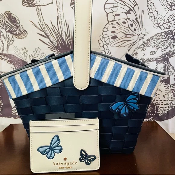 【kate spade】Flutter Fly ☆ピクニックバスケット バタフライ Flutter Fly Picnic Basket Crossbody | Kate Spade Outlet